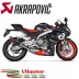 Akrapovic Aprilia RS 660 Impianto Di Scarico Completo Racing Line Terminale Carbonio Moto Omologato