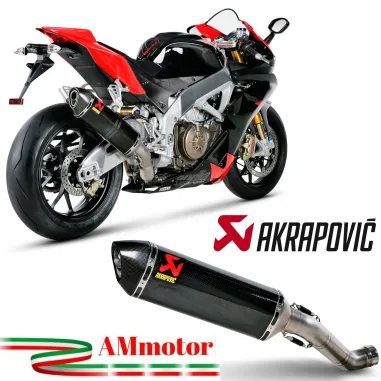 Akrapovic Aprilia Rsv 4 09 2014 Terminale Di Scarico Slip-On Line Esagonale Carbonio Moto