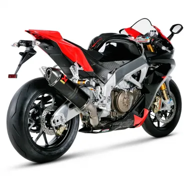 Akrapovic Aprilia Rsv 4 09 2014 Terminale Di Scarico Slip-On Line Esagonale Carbonio Moto