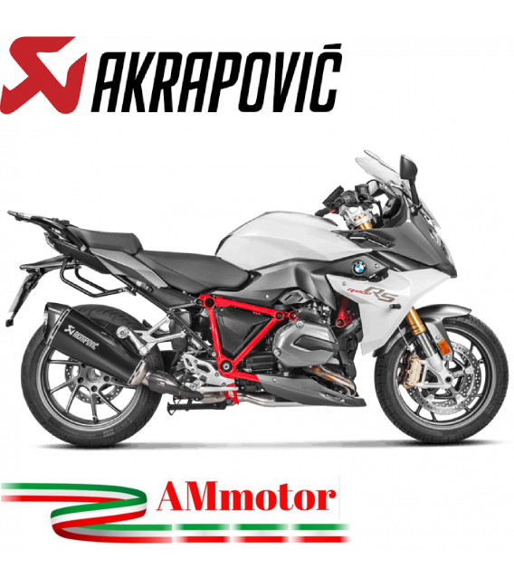 Akrapovic Bmw R 1200 Rs Terminale Di Scarico Slip-On Line Titanio Black Moto Omologato