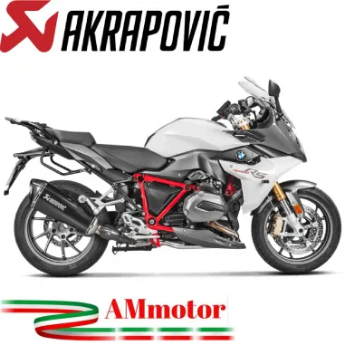 Akrapovic Bmw R 1200 Rs Terminale Di Scarico Slip-On Line Titanio Black Moto Omologato