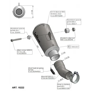 Terminale Di Scarico Honda CB 1000 R LeoVince LV-10 Inox Omologato