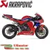 Akrapovic Honda Cbr 600 RR 07 2008 Terminale Di Scarico Slip-On Line Titanio Moto Omologato