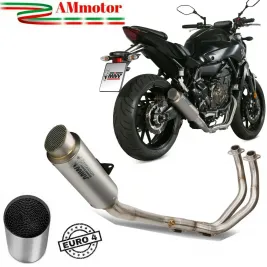 Scarico Completo Mivv Yamaha Mt-07 2024 Terminale Gp Pro Titanio Moto Alto Con Catalizzatore