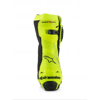 Alpinestars Supertech R Vented Yellow Fluo Black Stivale Moto Racing Pista