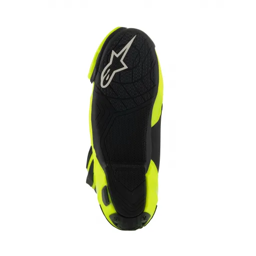 Alpinestars Supertech R Vented Yellow Fluo Black Stivale Moto Racing Pista