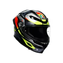 Casco Agv K6 S Erazer Black Red Yellow Fluo Integrale Per Moto Lucido Visiera Max Pinlock 2
