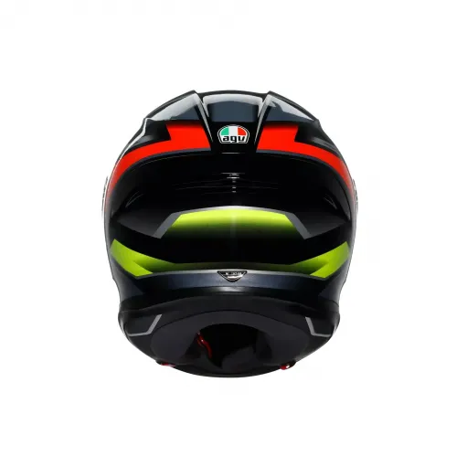 Casco Agv K6 S Erazer Black Red Yellow Fluo Integrale Per Moto Lucido Visiera Max Pinlock