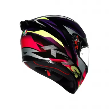 Casco Agv K1 S Fastlap Black Purple Pink Integrale Moto E2206