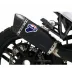 Termignoni Bmw R 1300 GS Terminale Di Scarico Moto Slip-On Titanio Nero Omologato BW2808040INC