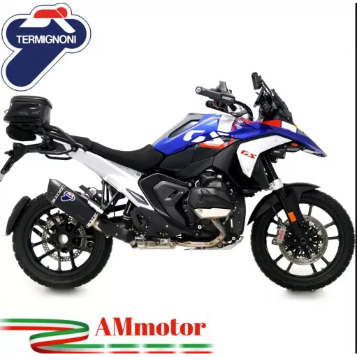 Termignoni Bmw R 1300 GS Terminale Di Scarico Moto Slip-On Titanio Nero Omologato BW2808040INC