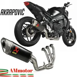 Akrapovic Yamaha Mt-09 24 - 2026 Scarico Completo + Kit Montaggio Moto Racing Line In Carbonio