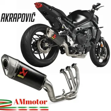 Akrapovic Yamaha Mt-09 2024 Scarico Completo Moto Racing Line In Carbonio