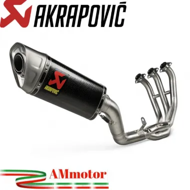 Akrapovic Yamaha Mt-09 2024 Scarico Completo Moto Racing Line In Carbonio