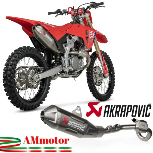 Akrapovic Honda Crf 450 R 2025 Scarico Completo Evolution Line Full Titanio Moto