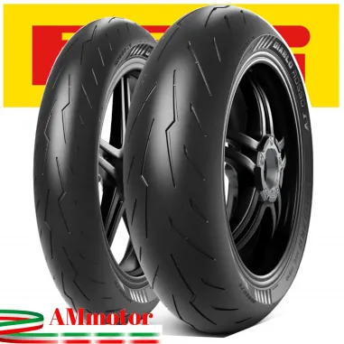 Pirelli Diablo Rosso 4 120/70 + 190/55 17 Coppia Pneumatici Moto