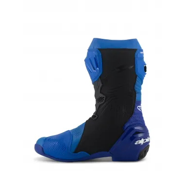 Alpinestars Supertech R Vented Blue Black Stivale Moto Racing Pista