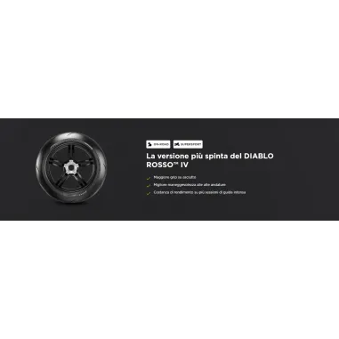 Pirelli Diablo ROSSO 4 Corsa 120/70 + 180 /60 17 Coppia Pneumatici Moto