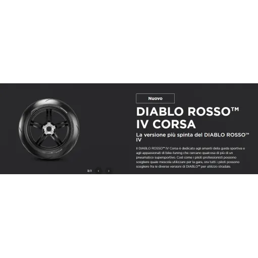 Pirelli Diablo ROSSO 4 Corsa 120/70 + 180 /60 17 Coppia Pneumatici Moto