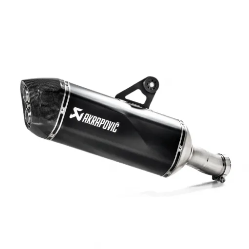 Akrapovic Bmw R 1250 Gs / Adventure Terminale Di Scarico Moto Slip-On Line Titanio Black