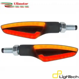 Frecce Moto Led Lightech Tripla Funzione Luce Posizione Stop Omologate Coppia FRE935NER