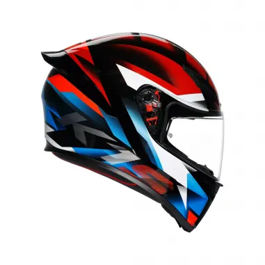 Casco Agv K1 S Fastlap Black Red Blue Integrale Moto E2206
