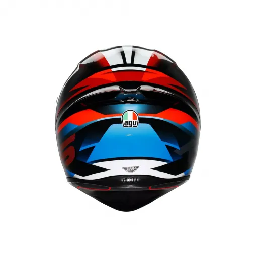 Casco Agv K1 S Fastlap Black Red Blue Integrale Moto E2206