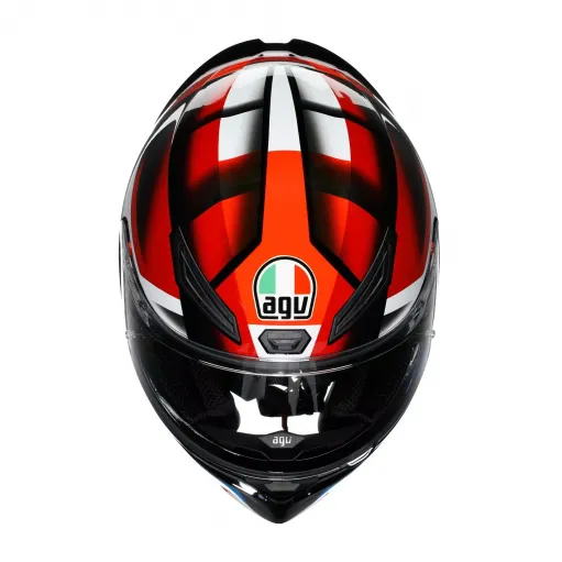 Casco Agv K1 S Fastlap Black Red Blue Integrale Moto E2206