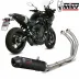 Mivv Yamaha Tracer 700 / GT / 7 Terminale Oval Carbon Cap Scarico Completo Moto