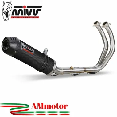 Mivv Yamaha Tracer 700 / GT / 7 Terminale Oval Carbon Cap Scarico Completo Moto