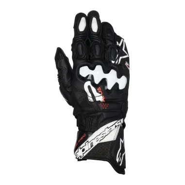 Guanti Moto Pelle Alpinestars GP PLUS R V3 Black White Racing Pista