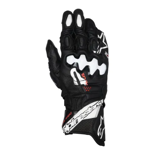 Guanti Moto Pelle Alpinestars GP PLUS R V3 Black White Racing Pista