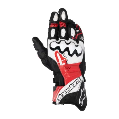 Guanti Moto Pelle Alpinestars GP PLUS R V3 Black White Bright Red  Racing Pista