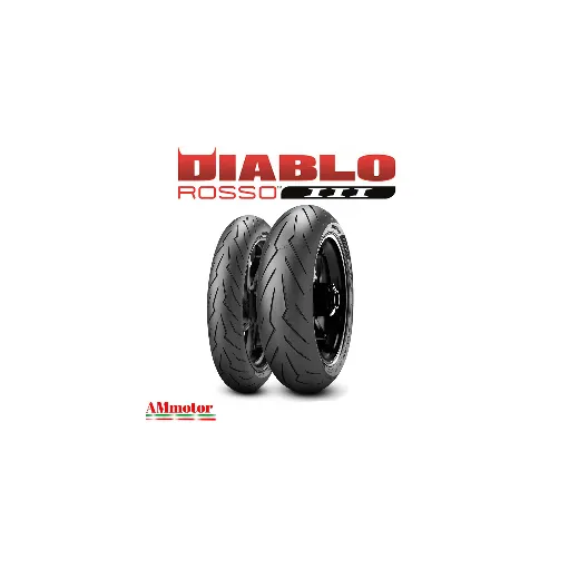 Pirelli Diablo Rosso 3 120/70 + 190/50 17 Coppia Pneumatici Moto