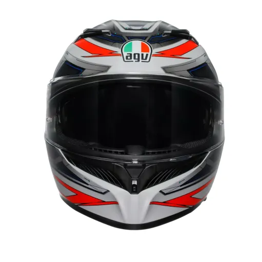 Casco AGV K3 Space Matt White Red Fluo Moto Integrale Pinlock E2206