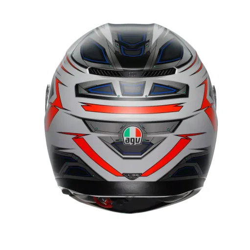 Casco AGV K3 Space Matt White Red Fluo Moto Integrale Pinlock E2206
