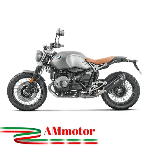 Akrapovic Bmw R NineT 14 2023 Terminale Di Scarico Slip-On Line Titanio Black Moto Omologato