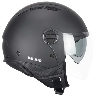 Casco Cgm Moto Scooter Demi Jet Iper Disco Grafite Verde Fucsia Doppia Visiera