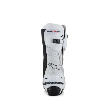 Alpinestars Supertech R Vented White Mid Gray Black Stivale Moto Racing Pista