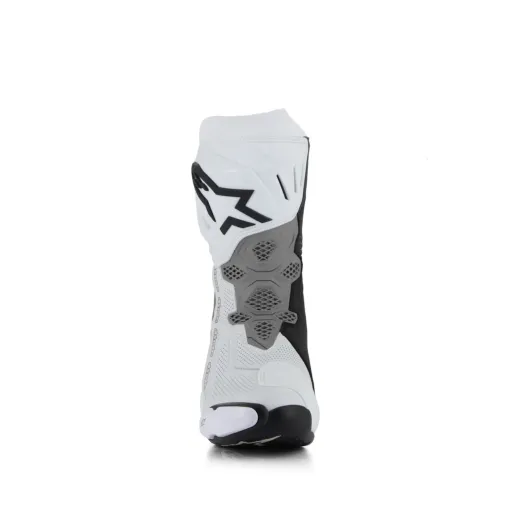 Alpinestars Supertech R Vented White Mid Gray Black Stivale Moto Racing Pista