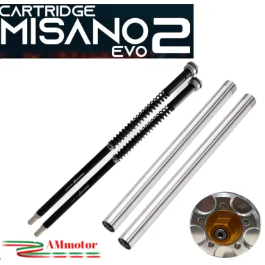 Ducati Hypermotard 796 Cartuccia Forcella Completa Di Steli Andreani Misano Evo 2 Regolabile Idraulica Moto