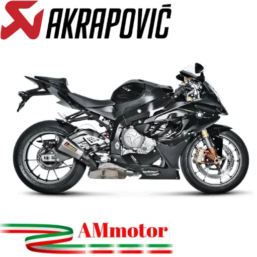 Akrapovic Bmw S 1000 RR 10 2016 Terminale Di Scarico Slip-On Line Titanio Moto Omologato