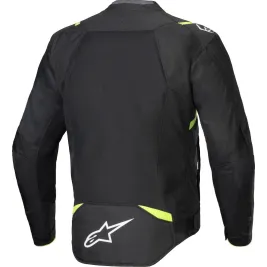 Giacca ALPINESTARS T-SPS AIR V2 Black Yellow Fluo Protezioni Da Moto Cordura ESTIVA Traforata 2