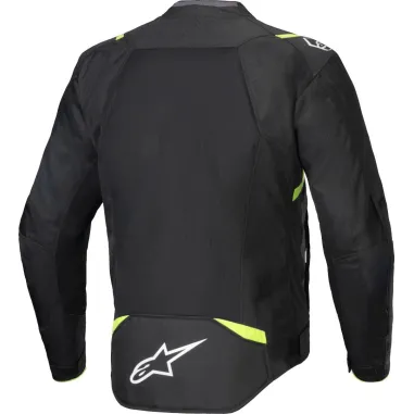 Giacca ALPINESTARS T-SPS AIR V2 Black Yellow Fluo Protezioni Da Moto Cordura ESTIVA Traforata