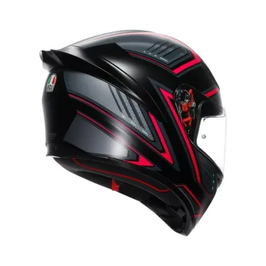 Casco Agv K1 S Sling Matt Black Pink Integrale Moto E2206