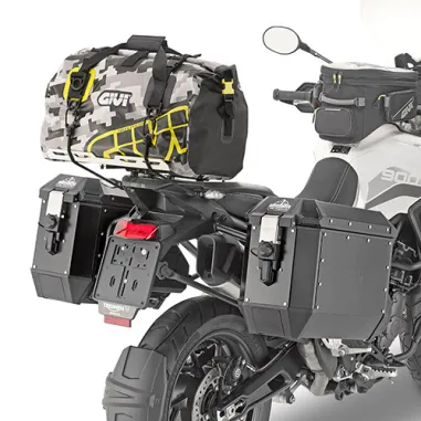 Borsone impermeabile da sella Moto 40 lt Givi Grafica Camouflage Grigio e Giallo