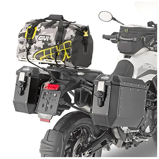 Borsone impermeabile da sella Moto 40 lt Givi Grafica Camouflage Grigio e Giallo