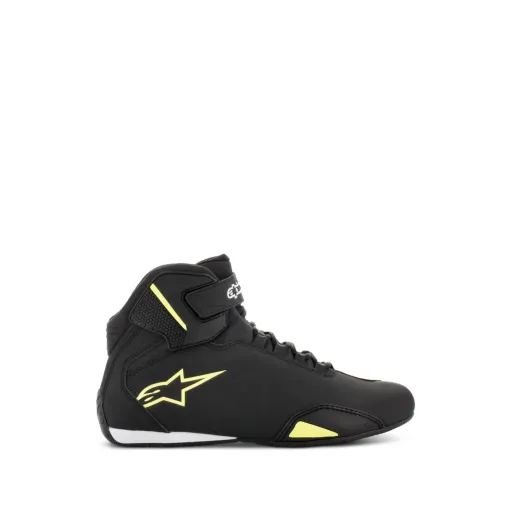 Scarpe Da Moto Sektor Shoe Alpinestars Black Yellow Fluo Sportive Uomo
