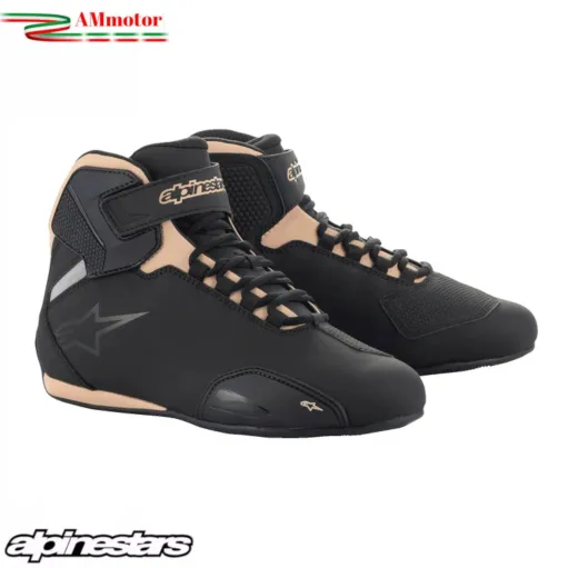 Scarpe Da Moto Donna Sektor Stella Alpinestars Nero Champagne Sportive