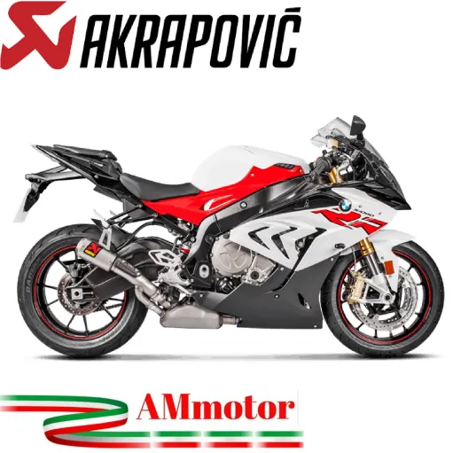 Akrapovic Bmw S 1000 RR 17 2018 Terminale Di Scarico Slip-On Line Titanio Moto